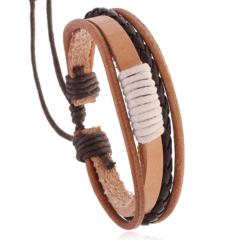 Ethnic Fashion Pk - 2025 pulseira de couro masculino pulseiras
