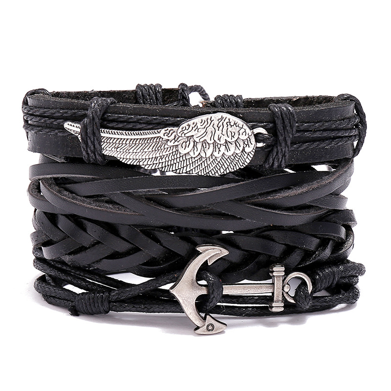 Pulseiras de couro trançado ar - Ethnic Fashion Pk avaliação e preço