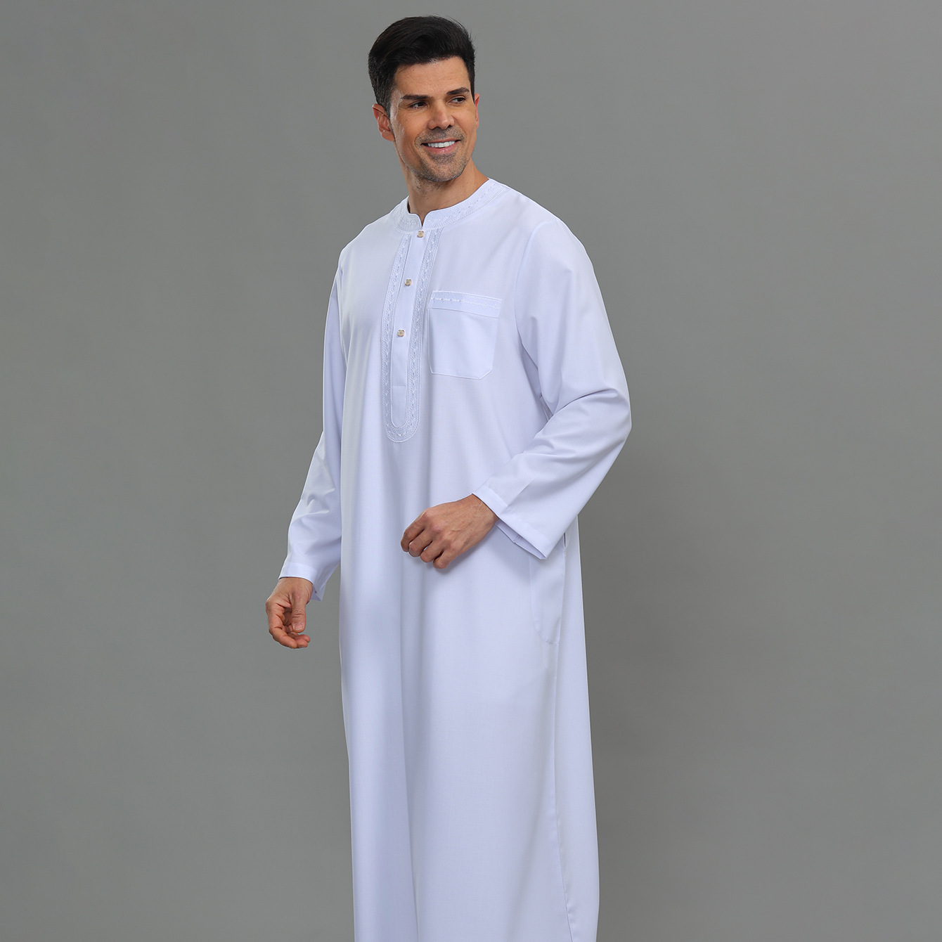 Kaftan Masculino Thobe Casual  - Kurta Men Cotton avaliação e preço